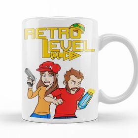 Baskı Dükkanı KB11611 Retro Level Porselen Kupa Bardak