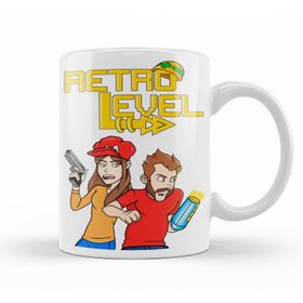 Baskı Dükkanı KB11611 Retro Level Porselen Kupa Bardak