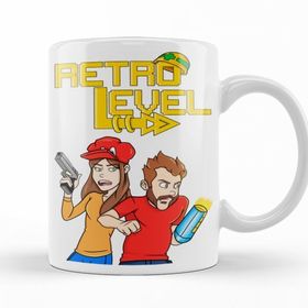 Baskı Dükkanı KB11611 Retro Level Porselen Kupa Bardak