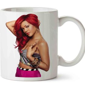 Baskı Dükkanı KB11619 Rihanna Anti Porselen Kupa Bardak