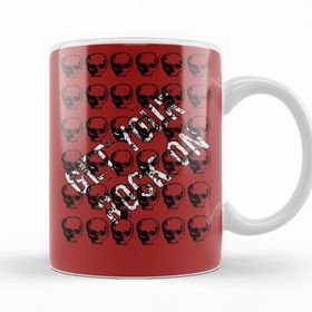 Baskı Dükkanı KB11630 Rock In Roll Fashion Porselen Kupa Bardak