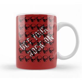 Baskı Dükkanı KB11630 Rock In Roll Fashion Porselen Kupa Bardak