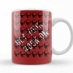 Baskı Dükkanı KB11630 Rock In Roll Fashion Porselen Kupa Bardak