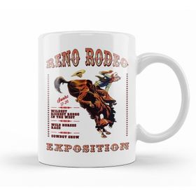 Baskı Dükkanı KB11638 Rodeo Reno Porselen Kupa Bardak