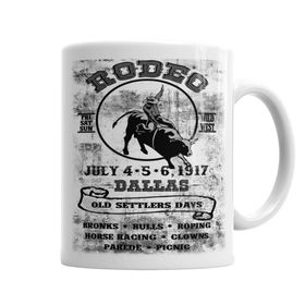 Baskı Dükkanı KB11639 Rodeo Dallas Porselen Kupa Bardak
