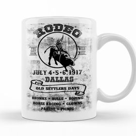 Baskı Dükkanı KB11639 Rodeo Dallas Porselen Kupa Bardak