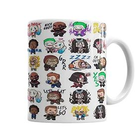 Baskı Dükkanı KB1164 Suicide Squad Skulls Porselen Kupa Bardak