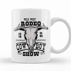 Baskı Dükkanı KB11640 Rodeo Phoenix Arizona Porselen Kupa Bardak