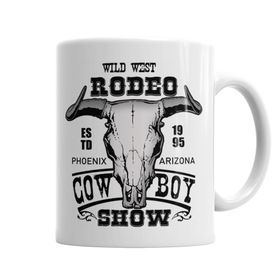 Baskı Dükkanı KB11640 Rodeo Phoenix Arizona Porselen Kupa Bardak