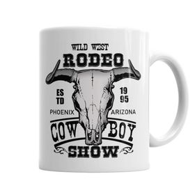 Baskı Dükkanı KB11640 Rodeo Phoenix Arizona Porselen Kupa Bardak