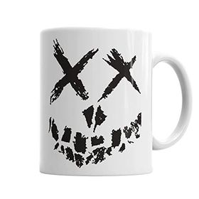 Baskı Dükkanı KB1165 Suicide Squad Skull Porselen Kupa Bardak