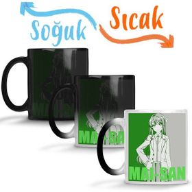 Baskı Dükkanı KB11679 Seishun Bunny Girl Mai-san Porselen Kupa Bardak