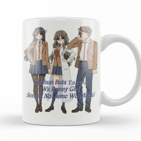 Baskı Dükkanı KB11680 Seishun Buta Yarou Wa Bunny Girl Senpai No Yume Wo Minai Porselen Kupa Bardak