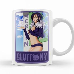 Baskı Dükkanı KB11702 Seven Deadly Sins Merlin Sin Of Gluttony Porselen Kupa Bardak