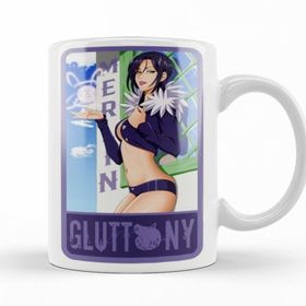 Baskı Dükkanı KB11702 Seven Deadly Sins Merlin Sin Of Gluttony Porselen Kupa Bardak
