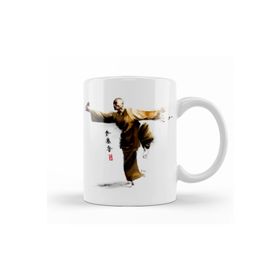 Baskı Dükkanı KB11718 Shaolin Monk Shaolin Kung Fu Porselen Kupa Bardak