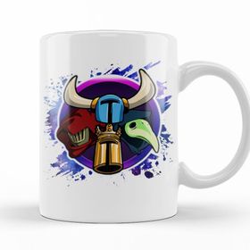 Baskı Dükkanı KB11727 Shovel Knight Heads Porselen Kupa Bardak