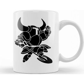 Baskı Dükkanı KB11728 Shovel Knight Minimalist Porselen Kupa Bardak