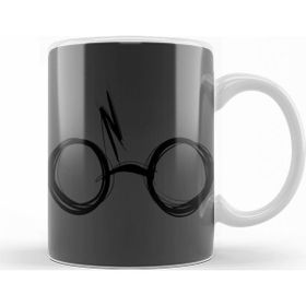 Baskı Dükkanı KB11741 Sketchy Harry Potter Gözlüğü Porselen Kupa Bardak