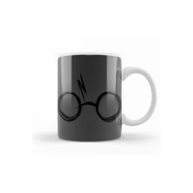 Baskı Dükkanı KB11741 Sketchy Harry Potter Gözlüğü Porselen Kupa Bardak
