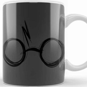 Baskı Dükkanı KB11741 Sketchy Harry Potter Gözlüğü Porselen Kupa Bardak
