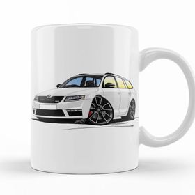 Baskı Dükkanı KB11743 Skoda Octavia Mk3 Vrs Estate Porselen Kupa Bardak
