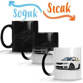 Baskı Dükkanı KB11743 Skoda Octavia Mk3 Vrs Estate Porselen Kupa Bardak