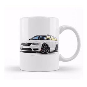 Baskı Dükkanı KB11743 Skoda Octavia Mk3 Vrs Estate Porselen Kupa Bardak