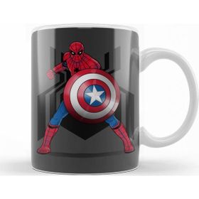 Baskı Dükkanı KB11768 Spider Man Captain Underoos Porselen Kupa Bardak