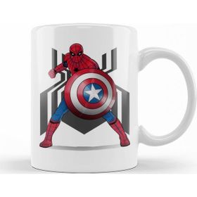 Baskı Dükkanı KB11768 Spider Man Captain Underoos Porselen Kupa Bardak
