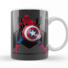 Baskı Dükkanı KB11768 Spider Man Captain Underoos Porselen Kupa Bardak