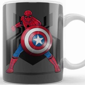 Baskı Dükkanı KB11768 Spider Man Captain Underoos Porselen Kupa Bardak