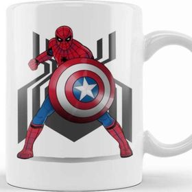 Baskı Dükkanı KB11768 Spider Man Captain Underoos Porselen Kupa Bardak