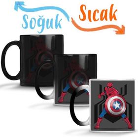 Baskı Dükkanı KB11769 Spider Man Captain Underoos Porselen Kupa Bardak