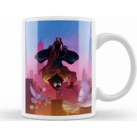 Baskı Dükkanı KB11771 Spider Man Miles Porselen Kupa Bardak