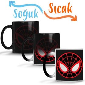 Baskı Dükkanı KB11773 Spider Man Spider Face Porselen Kupa Bardak