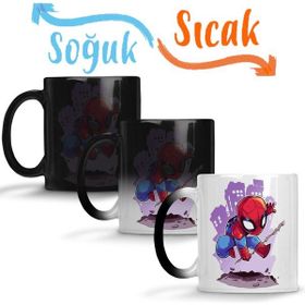 Baskı Dükkanı KB11773 Spider Man Spider Face Porselen Kupa Bardak