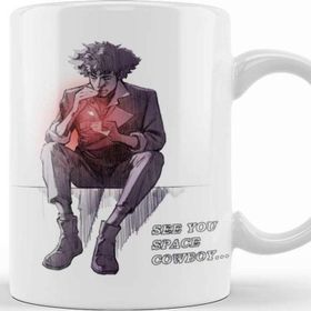 Baskı Dükkanı KB11778 Spikespiegel Space Cowboy Porselen Kupa Bardak