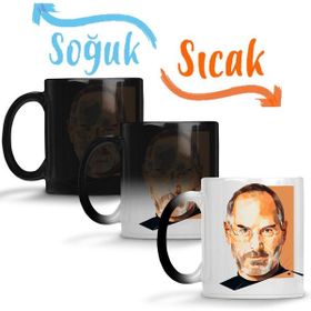 Baskı Dükkanı KB1178 Steve Jobs Porselen Kupa Bardak