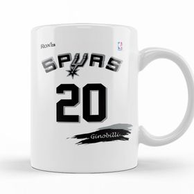 Baskı Dükkanı KB11781 Spurs 20 Ginobilli Branca Rox Ink Porselen Kupa Bardak