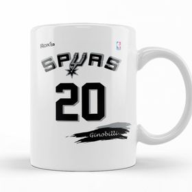 Baskı Dükkanı KB11781 Spurs 20 Ginobilli Branca Rox Ink Porselen Kupa Bardak