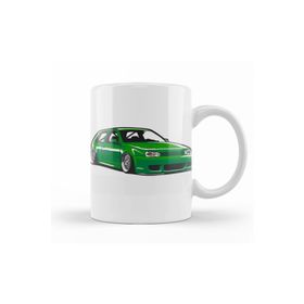 Baskı Dükkanı KB11787 Stanced Out Golf Mk4 Green Porselen Kupa Bardak