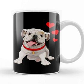 Baskı Dükkanı KB118 Bulldog Porselen Kupa Bardak