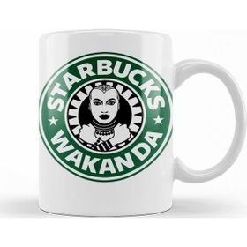 Baskı Dükkanı KB11810 Starbucks Wakanda Porselen Kupa Bardak