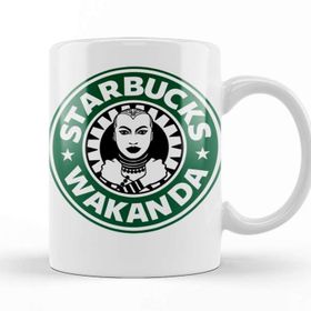 Baskı Dükkanı KB11810 Starbucks Wakanda Porselen Kupa Bardak