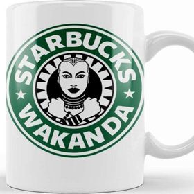 Baskı Dükkanı KB11810 Starbucks Wakanda Porselen Kupa Bardak