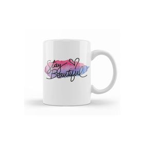 Baskı Dükkanı KB11811 Stay Beautiful Porselen Kupa Bardak