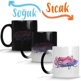 Baskı Dükkanı KB11811 Stay Beautiful Porselen Kupa Bardak