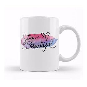 Baskı Dükkanı KB11811 Stay Beautiful Porselen Kupa Bardak