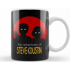 Baskı Dükkanı KB11828 Stranger Things The Adventure Of Steve Dustin Porselen Kupa Bardak